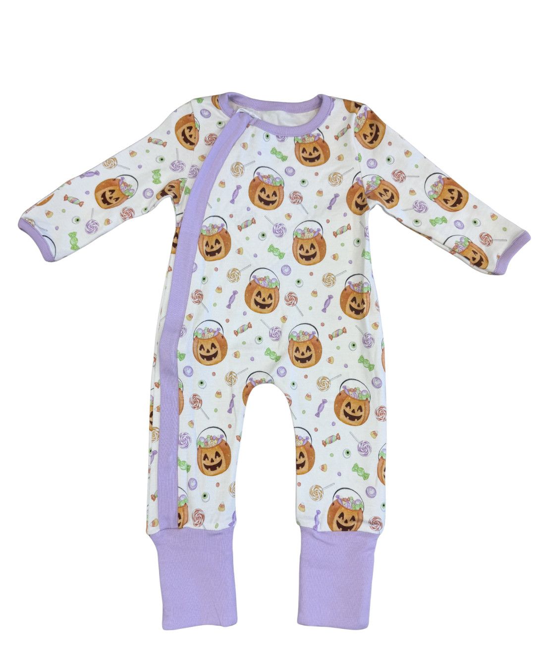 No Tricks, Just Treats Organic Cotton Zip-Up