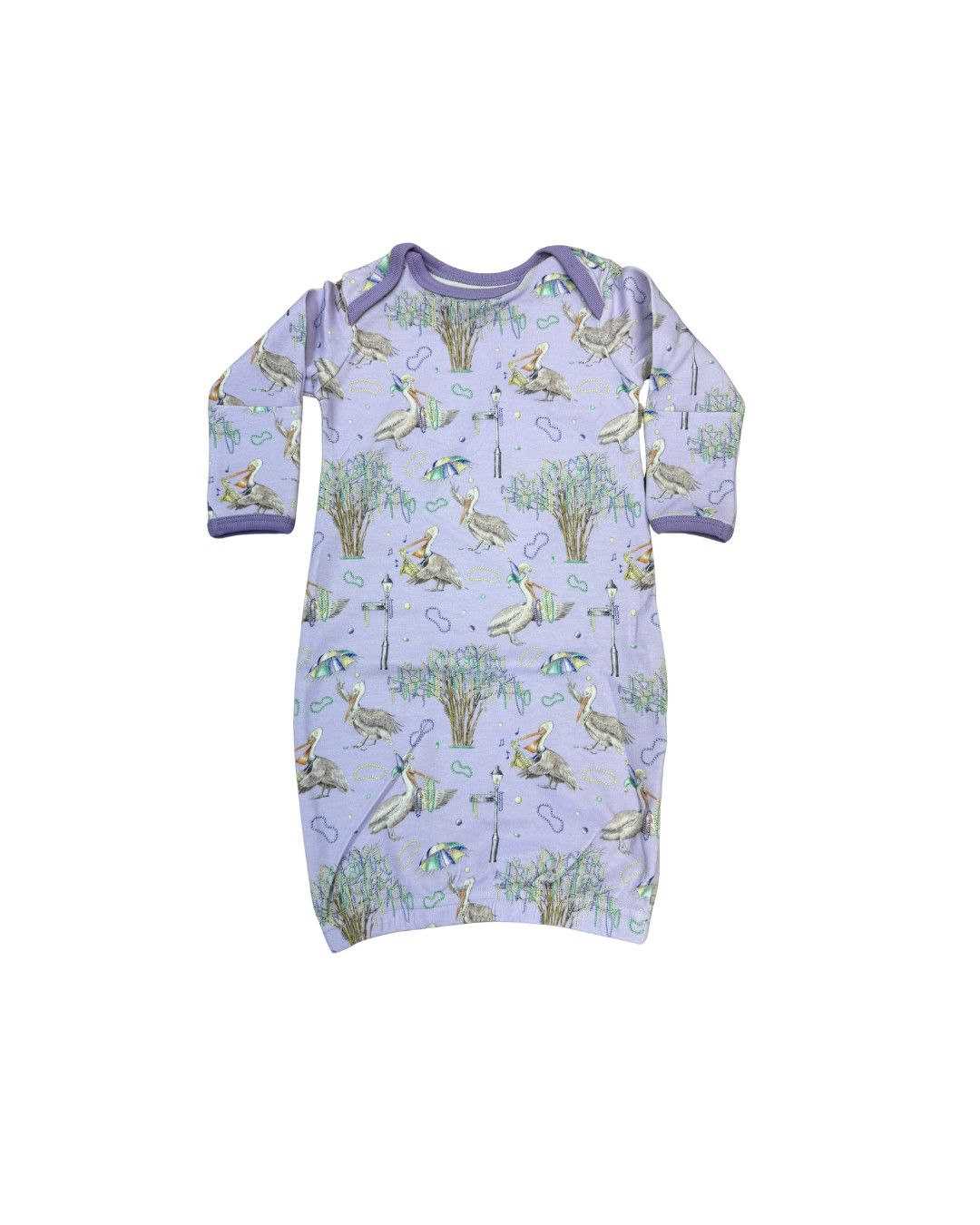 Feathers &amp; Floats Organic Cotton Gown NB