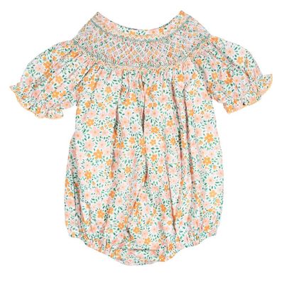 Smocked Floral Avery Bubble