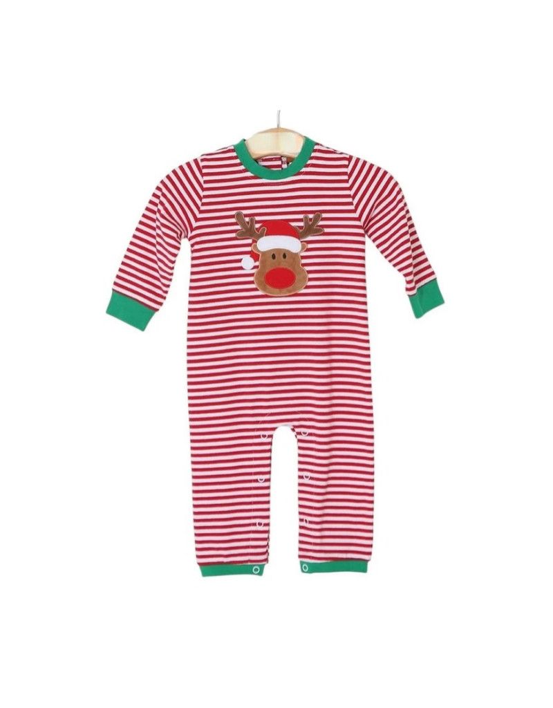 Reindeer Applique Boys Romper