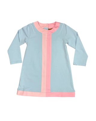 Kayla Dress, Blue &amp; Pink