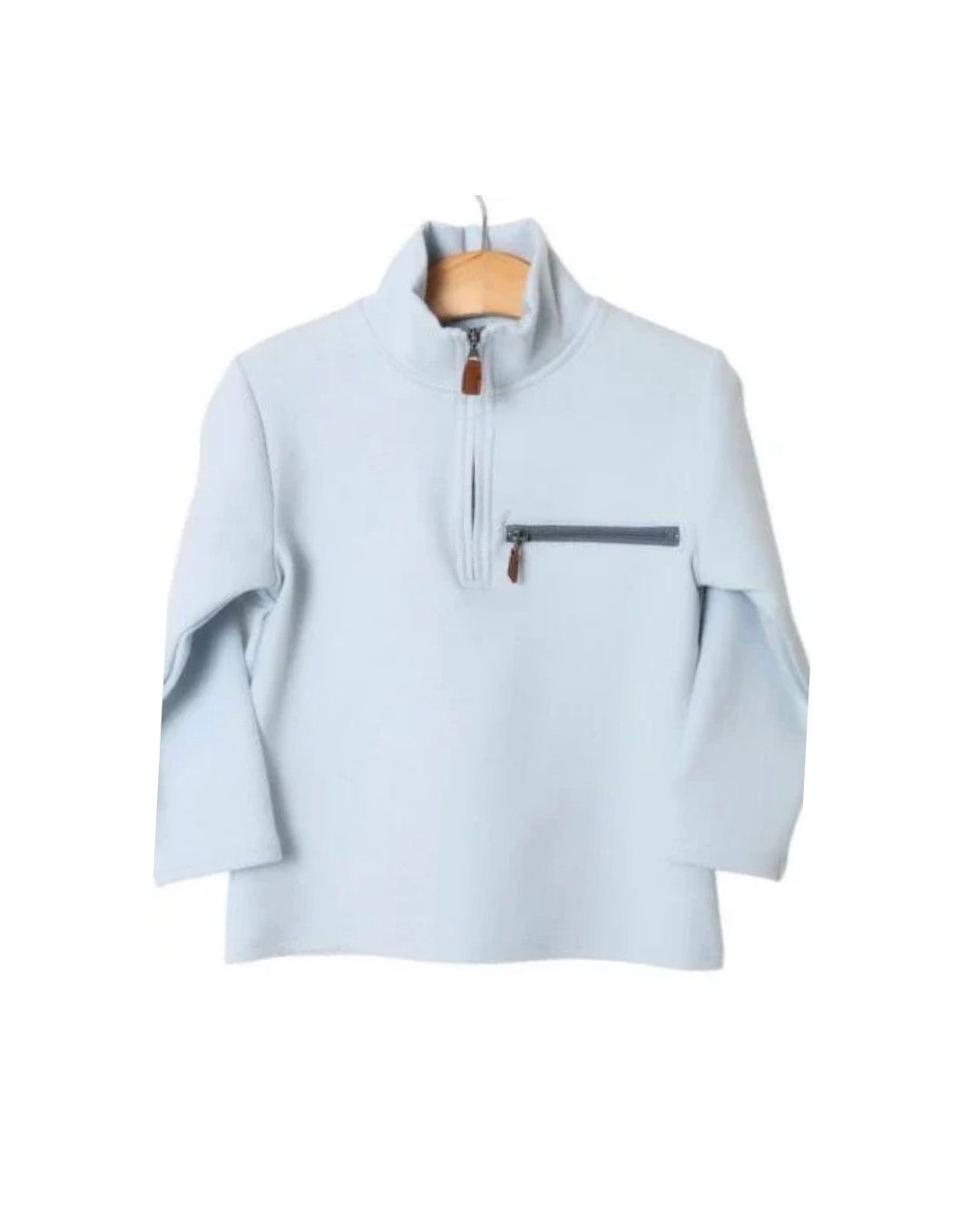Kingston 1/4 Zip Pullover, Lt Blue
