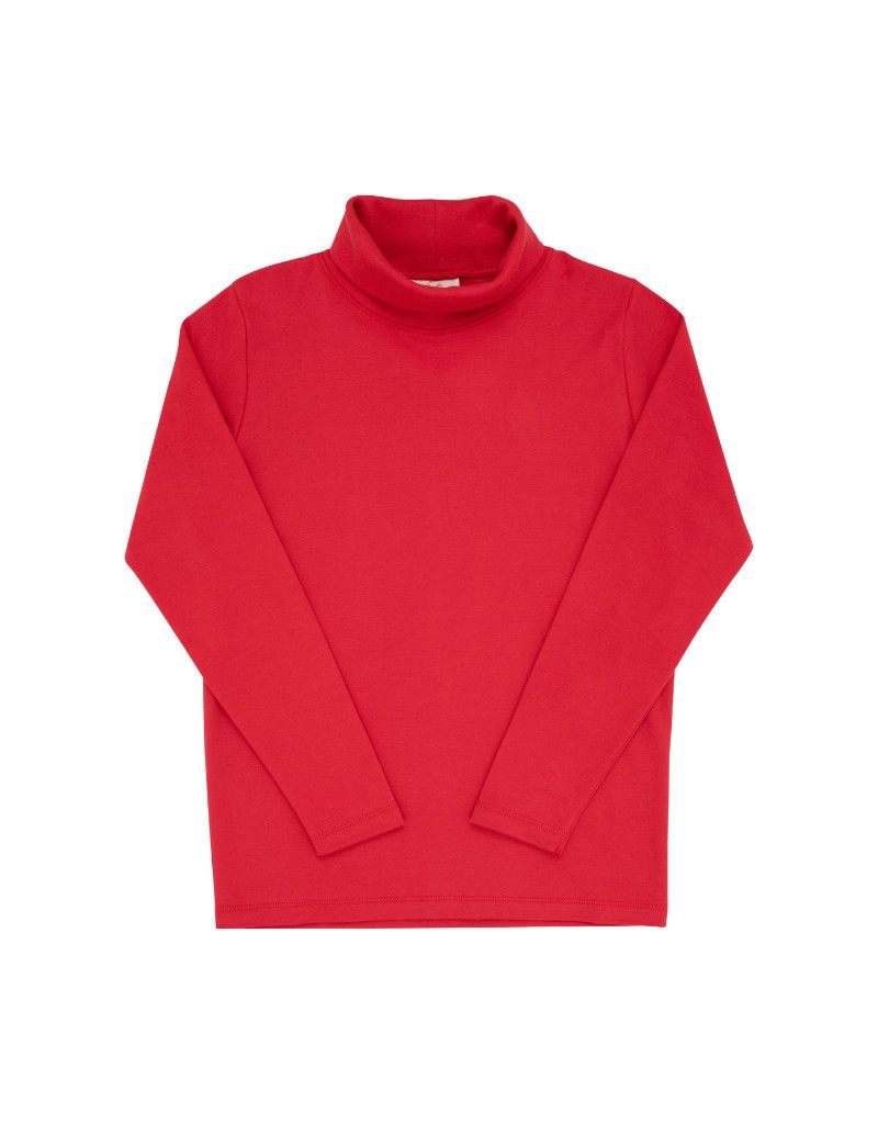 Tatum's Turtleneck Onesie, Richmond Red