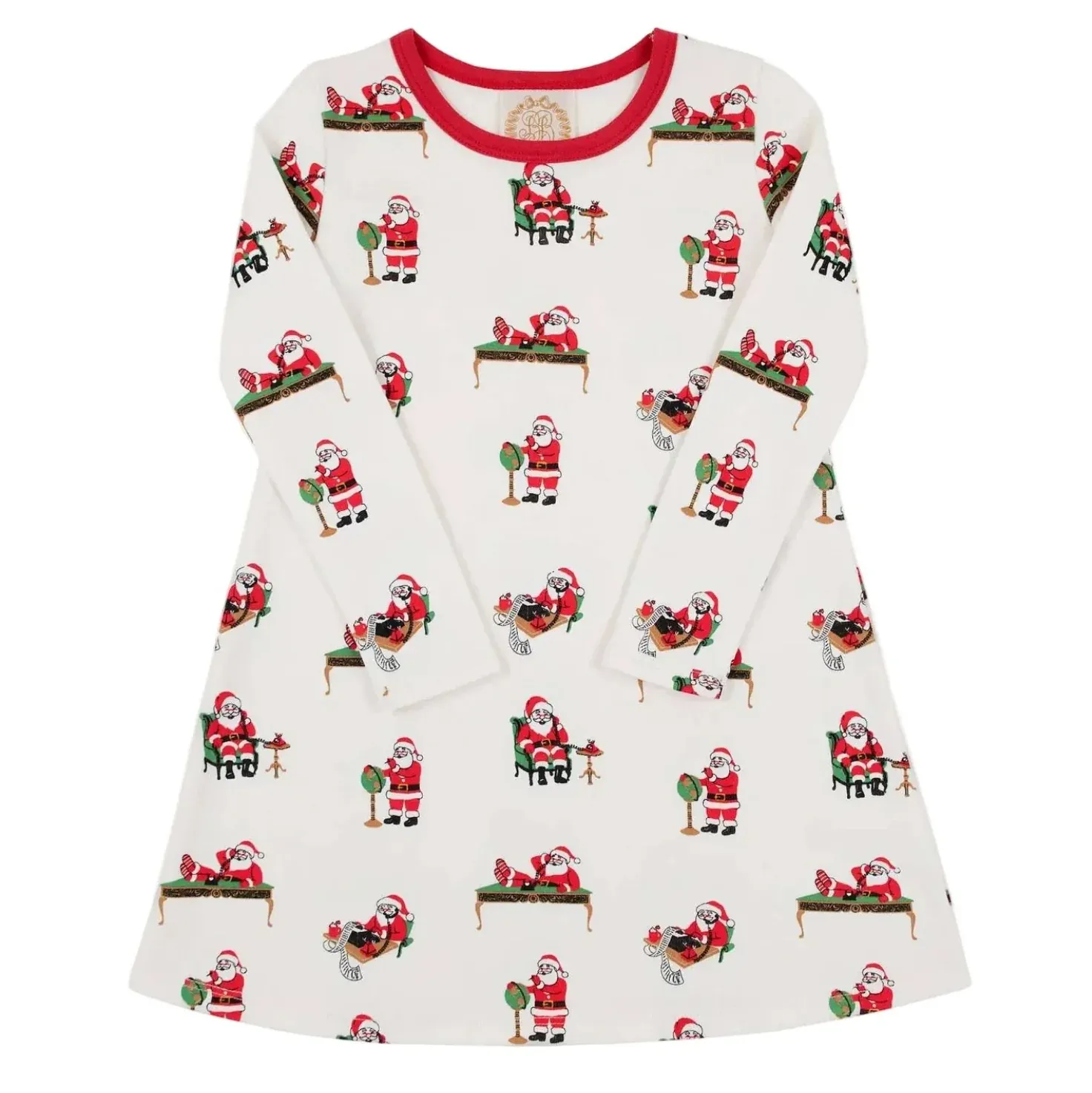 Polly Play LS Dress, Serious Santa