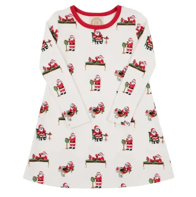 Polly Play LS Dress, Serious Santa