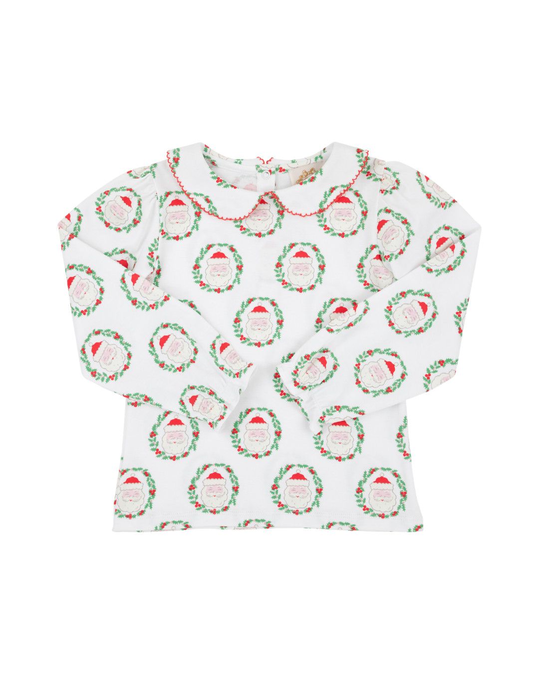 Maudes LS Peter Pan Collar Pima Shirt. North Pole POrtrait