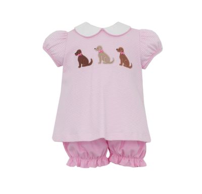 Pink Knit Stripe Set, Labrador
