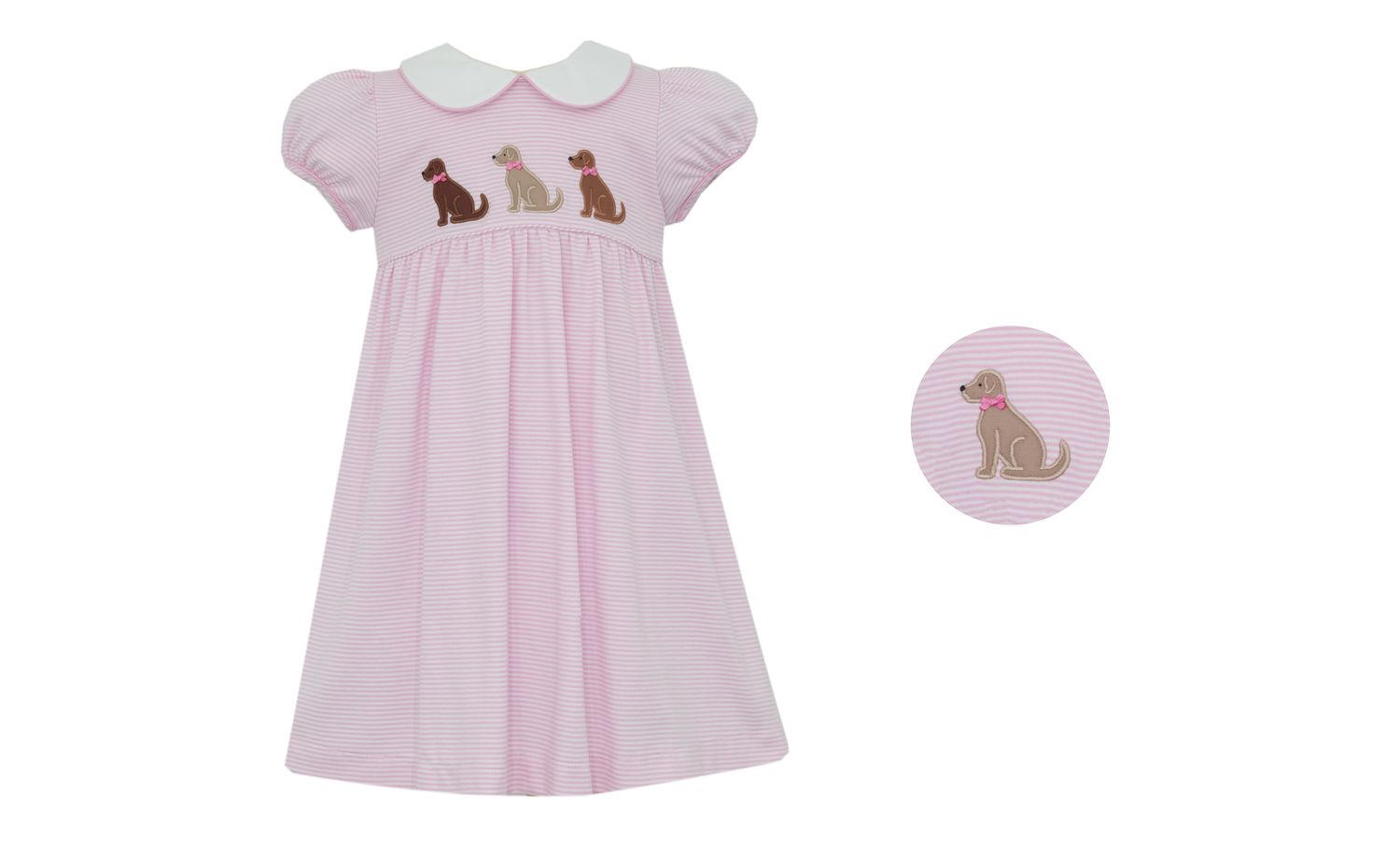 Pink Knit Stripe Dress, Labrador