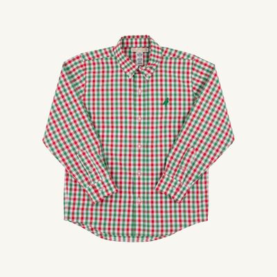 Deans List Dress Shirt, Richmond Red/ Kiawah Kelly