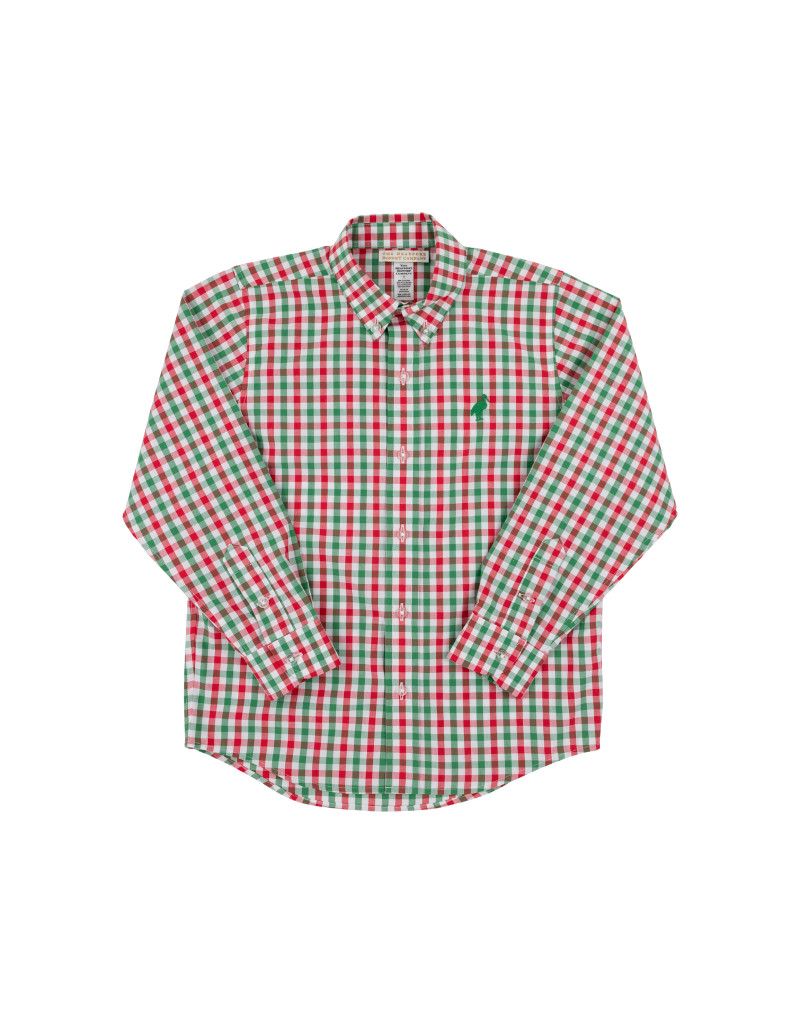 Deans List Dress Shirt, Richmond Red/ Kiawah Kelly
