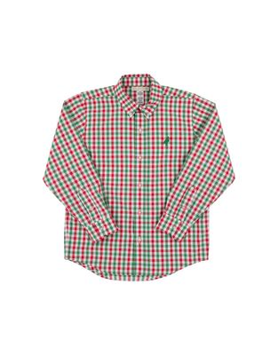 Deans List Dress Shirt, Richmond Red/ Kiawah Kelly