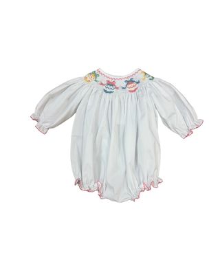 Emmie White Smocked Bubble, Ornaments