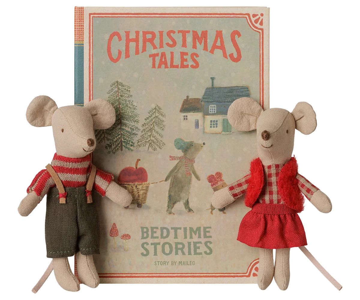 Christmas Twin Mice, Little Sister/Brother in Book