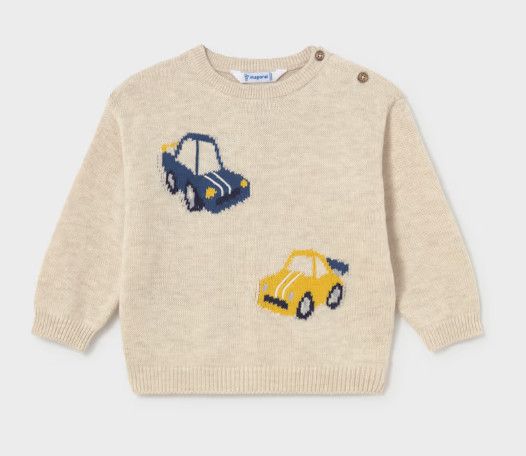 Stone Intarsia Sweater, Car