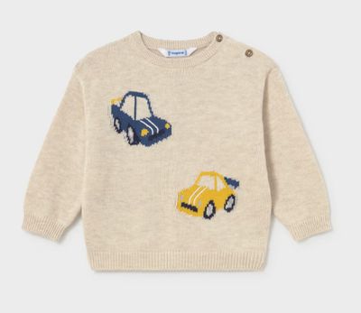 Stone Intarsia Sweater, Car