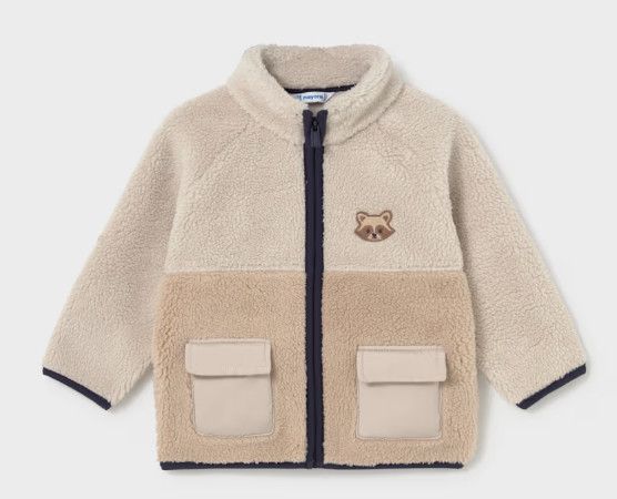 Baby Sherpa Zip-Up Sweatshirt, Dark Mole