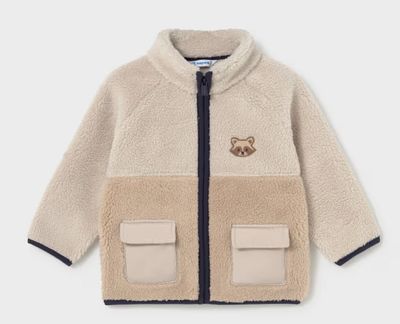 Baby Sherpa Zip-Up Sweatshirt, Dark Mole