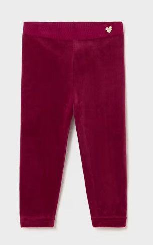Basic Velvet  Legging, Framboise