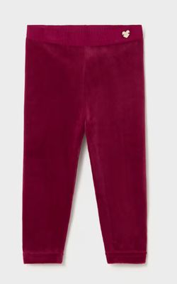 Basic Velvet  Legging, Framboise