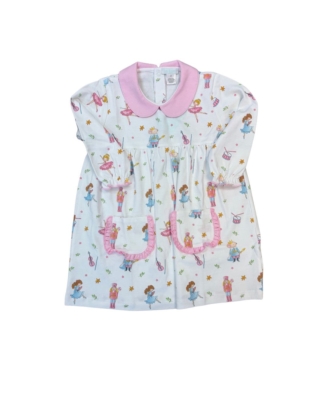 Pink Nutcracker Print Dress