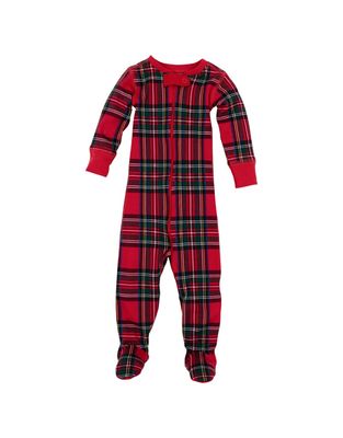 Knox's Night Night Footed, Society Prep Plaid