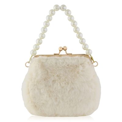 Lovie, Faux Fur with Pearls Medium