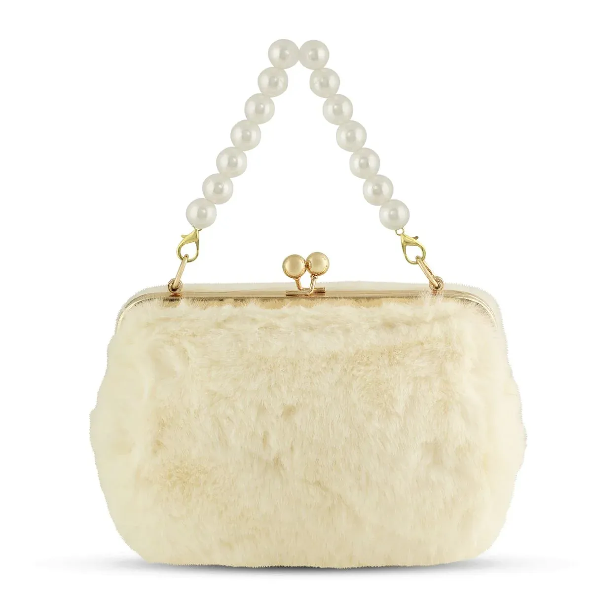 Lovie, Faux Fur with Pearls, Small