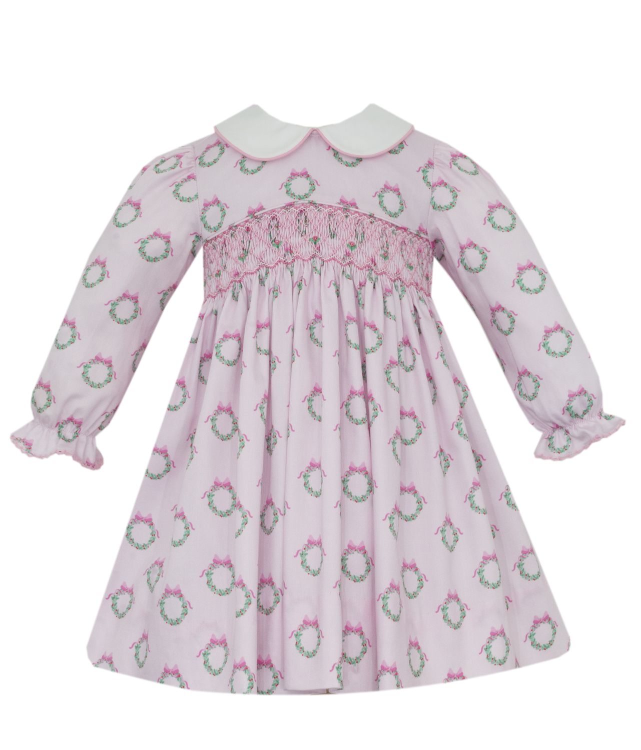 LS Pink Wreath Dress