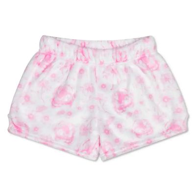 Pretty Pink Toile Plush Shorts