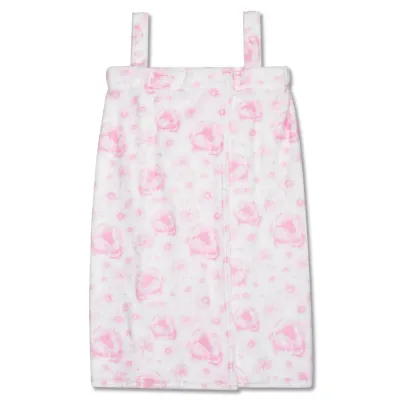 Pretty Pink Toile Spa Wrap