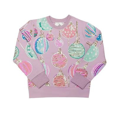 Christmas Ornament Sequin Sweatshirt   