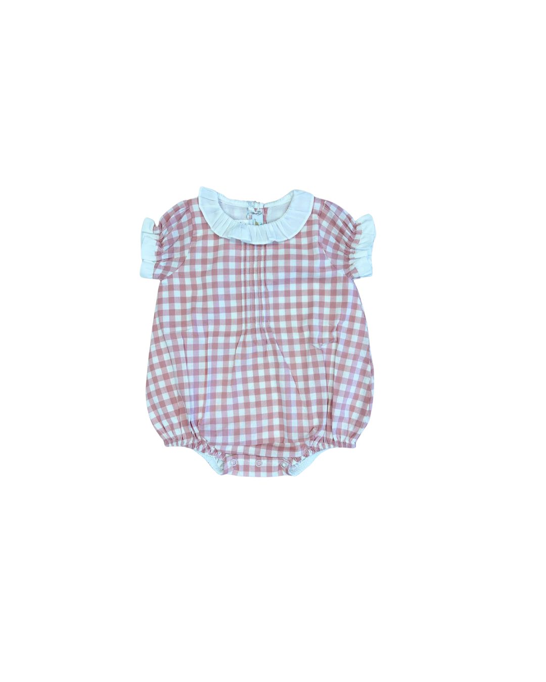 Mila Occasion Bubble Romper, Dusty Rose