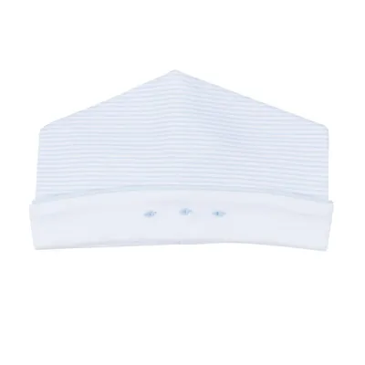 Benjamin Embroidered Hat, Light Blue