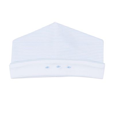 Benjamin Embroidered Hat, Light Blue