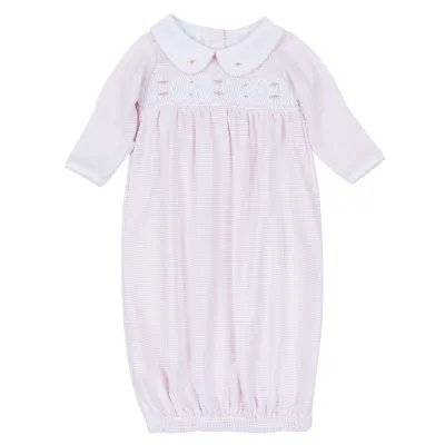 Anna Smocked Gown, Pink