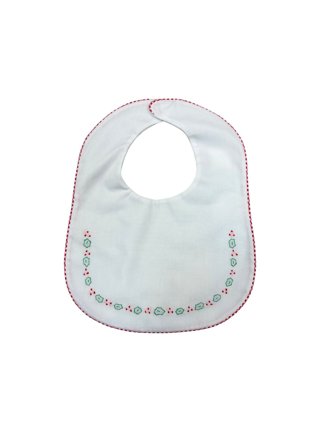 Red Check Holly  Bib