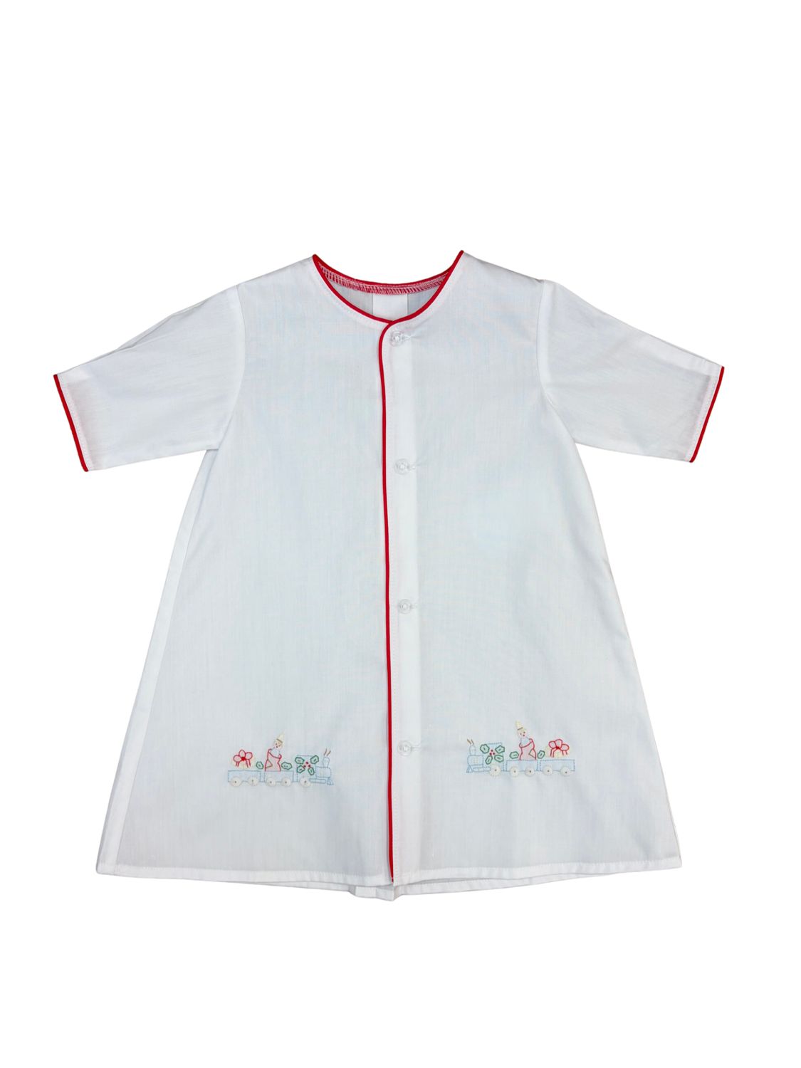 White/Red Daygown, Christmas Train