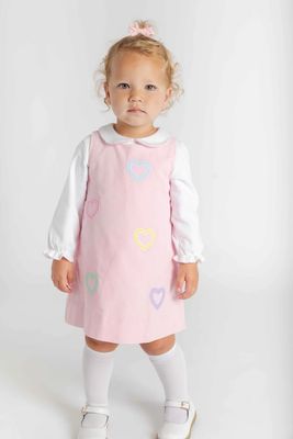 Corduroy Jumper with Hearts