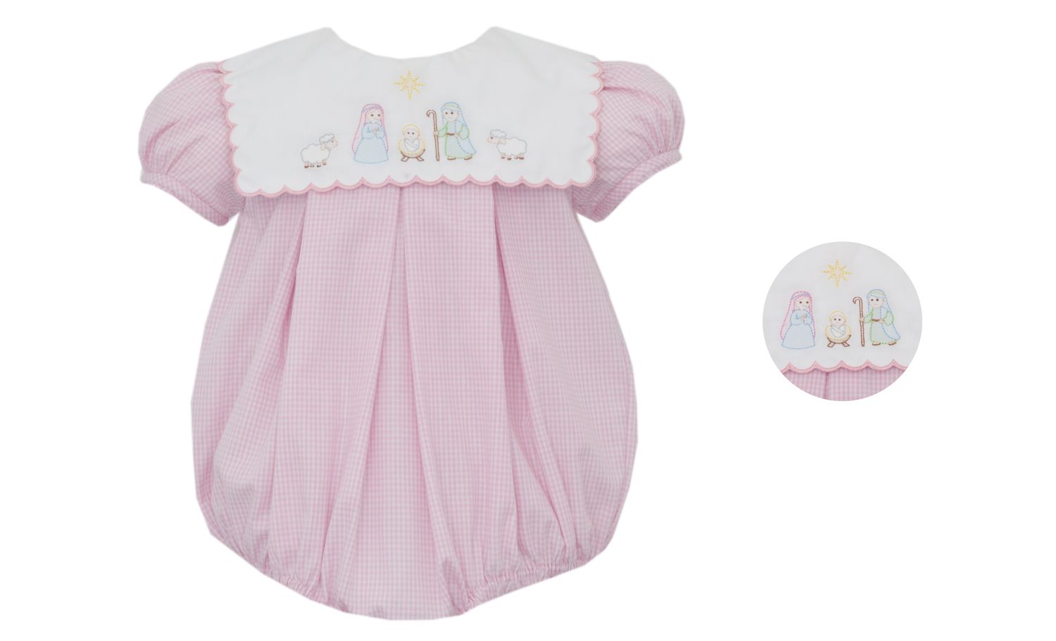 Pink Gingham Bubble, Nativity