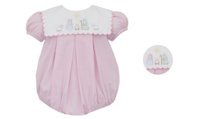 Pink Gingham Bubble, Nativity