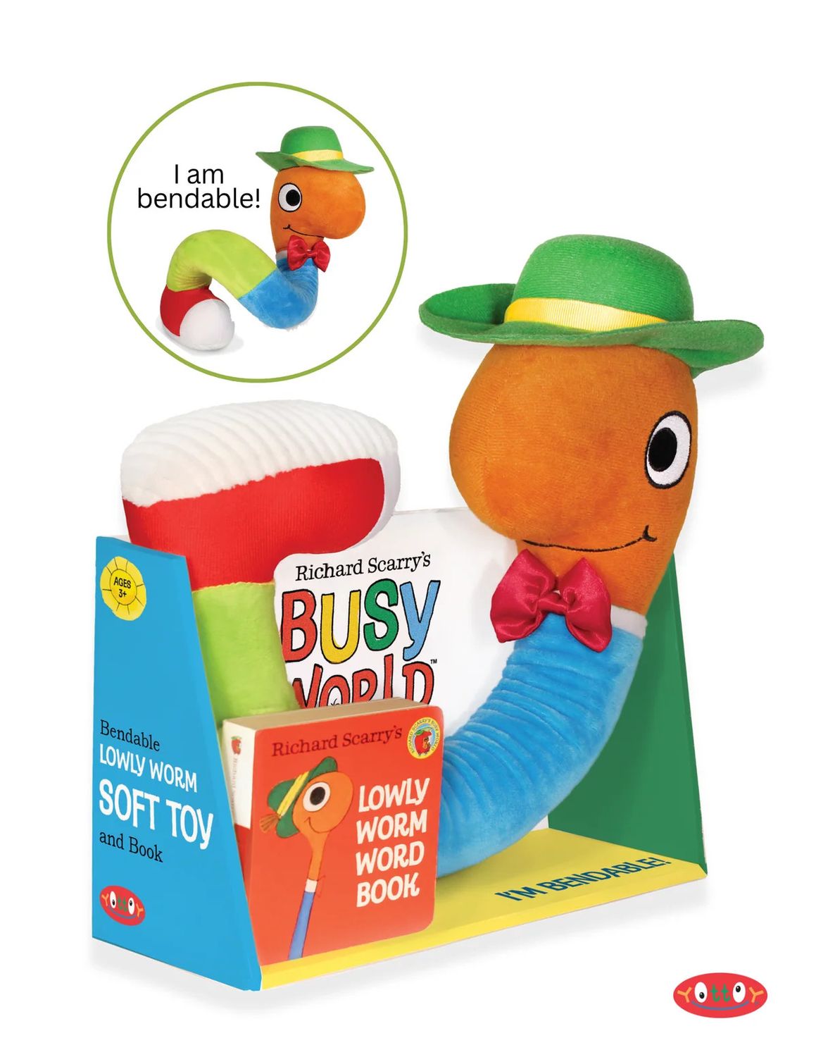 Lowly Worm Toy w/Book