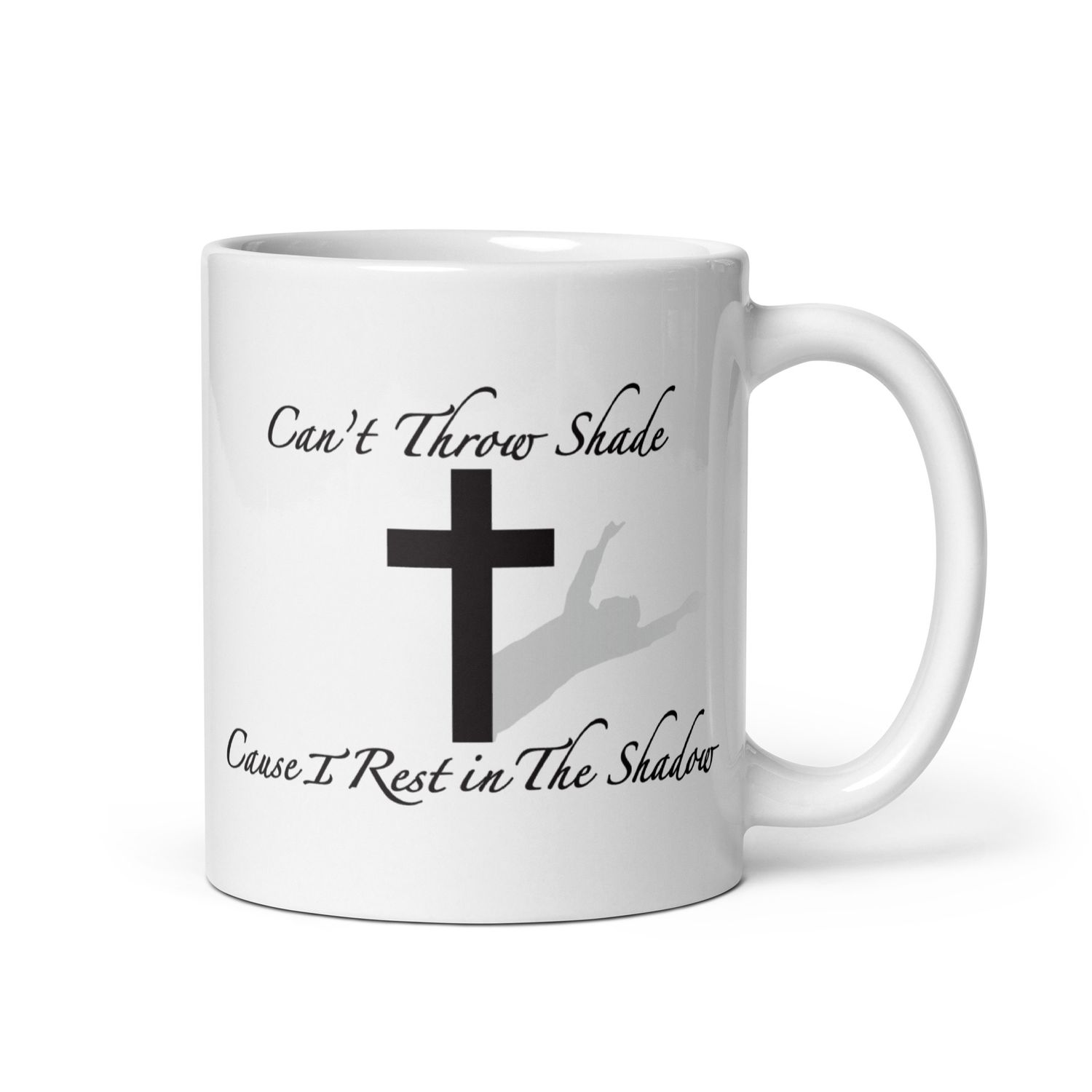 &quot;Rest In The Shadow&quot; White Mug