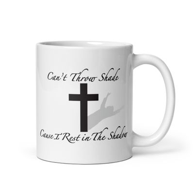 &quot;Rest In The Shadow&quot; White Mug