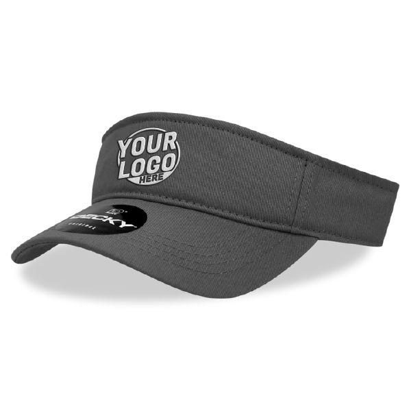 962 Polo Sun 3 Panel Mid Profile Structured Curve Charcoal Visor 00600