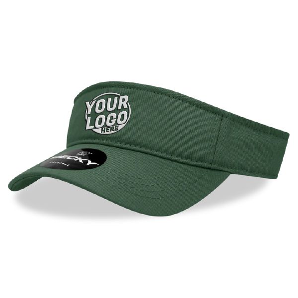 962 Polo Sun 3 Panel Mid Profile Structured Curve Forest Visor 00602