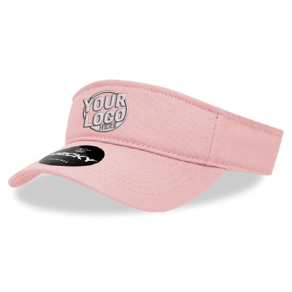 962 Polo Sun 3 Panel Mid Profile Structured Curve Pink Visor 00622
