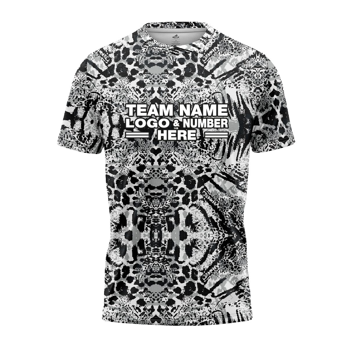 Custom Fully Monochrome Animal Print Performance Jersey 899