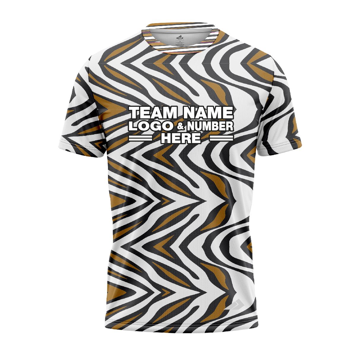 Custom Fully Sublimated Zebra Waves Animal Print Performance Jersey 920
