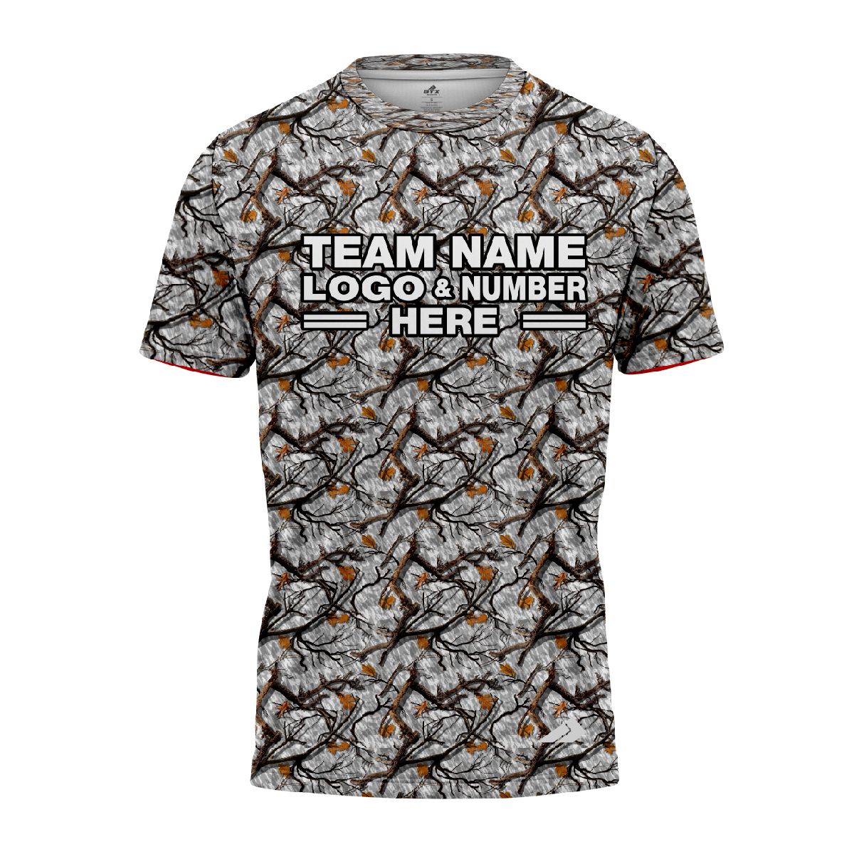 Custom Fully Sublimated Forest Camo Pattern Three Performance Jersey 1179