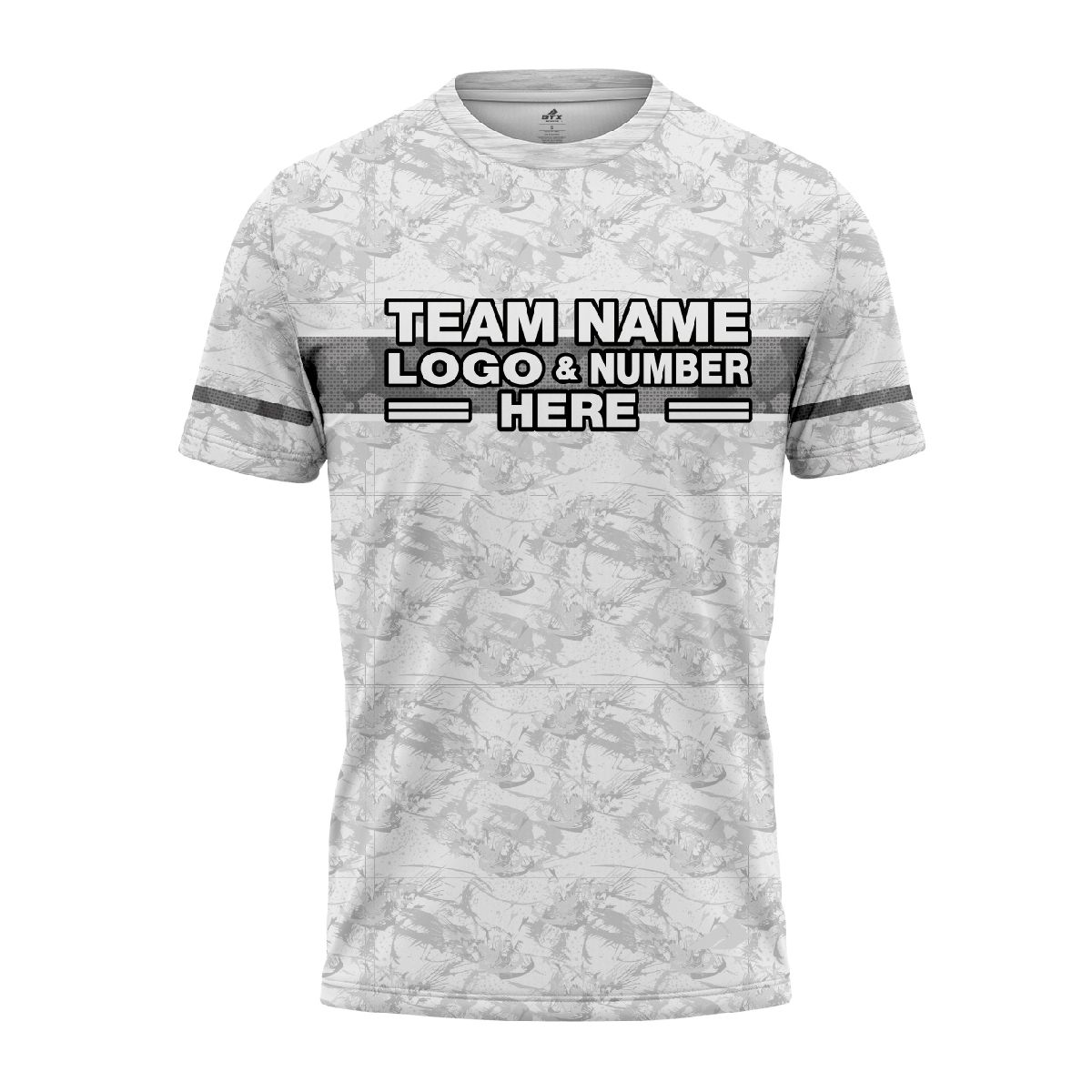 Custom Fully Sublimated Digital Camo Pattern Gray Performance Jersey 1193
